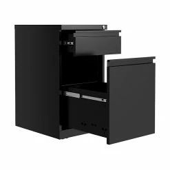 Hirsh 2-Drawer Vertical File Cabinet, Mobile/Pedestal, Letter, Black, 19.88" (25032) -File Cabinets Shop unnamed file 3153