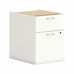 HON Mod 2-Drawer Vertical File Cabinet, Hanging Pedestal, Letter/Legal, Simply White, 20" (HONPLPHBFLP1)
