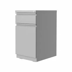 Hirsh 2-Drawer Vertical File Cabinet, Mobile/Pedestal, Letter, Arctic Silver, 19.88" (25034) -File Cabinets Shop unnamed file 3165