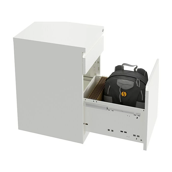 Hirsh 2-Drawer Vertical File Cabinet, Mobile/Pedestal, Letter, White, 19.88" (25033) 7 Hirsh 2-Drawer Vertical File Cabinet, Mobile/Pedestal, Letter, White, 19.88" (25033) - Image 5