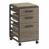Bush Furniture Refinery 3-Drawer Vertical File Cabinet, Mobile/Pedestal, Letter, Restored Gray, 18" (RFF116RTG-03) -File Cabinets Shop unnamed file 3175