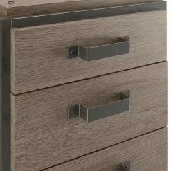 Bush Furniture Refinery 3-Drawer Vertical File Cabinet, Mobile/Pedestal, Letter, Restored Gray, 18" (RFF116RTG-03) -File Cabinets Shop unnamed file 3179