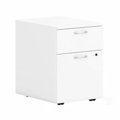 HON Mod 2-Drawer Vertical File Cabinet, Letter/Legal, Simply White, 20" (HLPLPMBFLPW1)