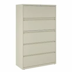 Staples Commercial 5 File Drawers Lateral File Cabinet, Locking, Gray, Letter/Legal, 42"W (21749D) -File Cabinets Shop unnamed file 319