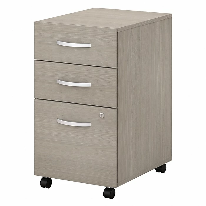 Bush Business Furniture Studio C 3 Drawer Mobile File Cabinet, Sand Oak (SCF216SOSU) 3 Bush Business Furniture Studio C 3 Drawer Mobile File Cabinet, Sand Oak (SCF216SOSU)