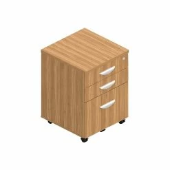 Offices To Go Superior 3-Drawer Vertical File Cabinet, Locking, Letter/Legal, Autumn Walnut, 22" (TDSL22BBFMAWL)