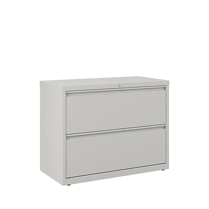 Staples Commercial 2 File Drawers Lateral File Cabinet, Locking, Gray, Letter/Legal, 36"W (20298D) 3 Staples Commercial 2 File Drawers Lateral File Cabinet, Locking, Gray, Letter/Legal, 36"W (20298D)