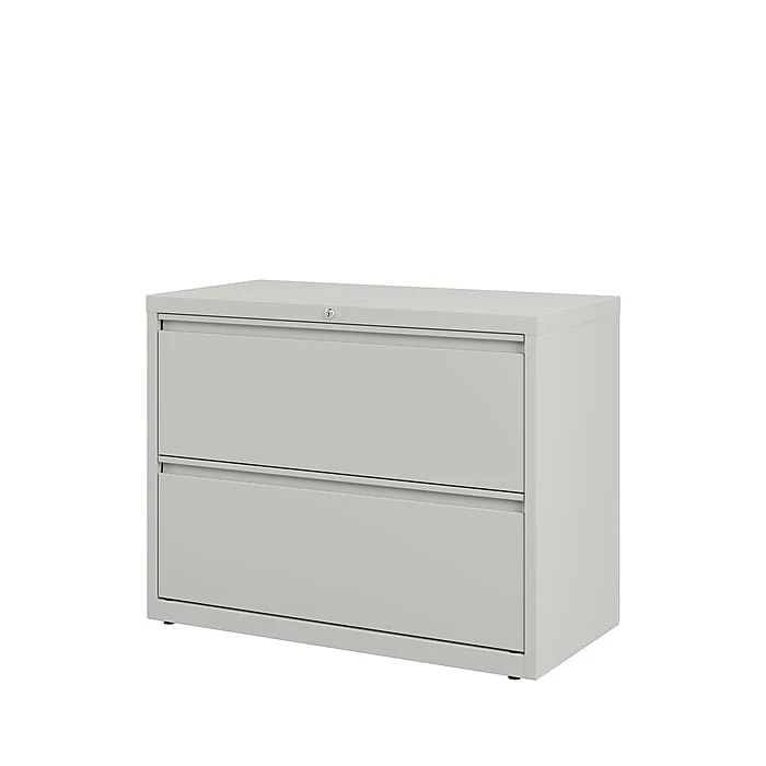 Staples Commercial 2 File Drawers Lateral File Cabinet, Locking, Gray, Letter/Legal, 36"W (20298D) 6 Staples Commercial 2 File Drawers Lateral File Cabinet, Locking, Gray, Letter/Legal, 36"W (20298D) - Image 4