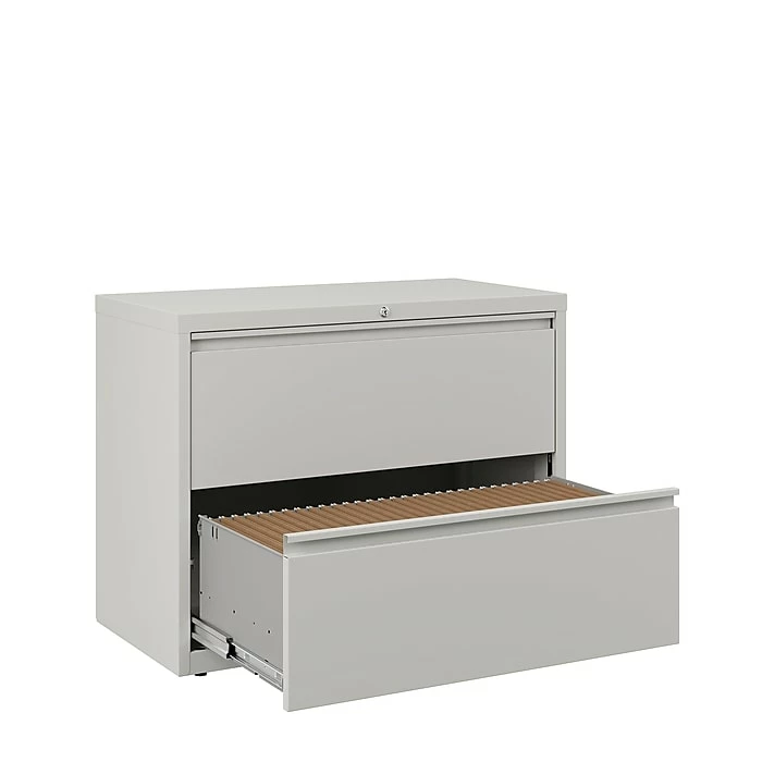 Staples Commercial 2 File Drawers Lateral File Cabinet, Locking, Gray, Letter/Legal, 36"W (20298D) 7 Staples Commercial 2 File Drawers Lateral File Cabinet, Locking, Gray, Letter/Legal, 36"W (20298D) - Image 5