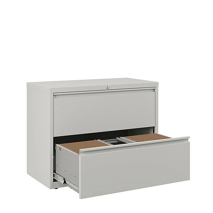 Staples Commercial 2 File Drawers Lateral File Cabinet, Locking, Gray, Letter/Legal, 36"W (20298D) 8 Staples Commercial 2 File Drawers Lateral File Cabinet, Locking, Gray, Letter/Legal, 36"W (20298D) - Image 6