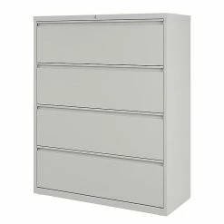 Staples 4-Drawer Lateral File Cabinet, Locking, Letter/Legal, Gray, 42"W (20301D) 13 Staples 4-Drawer Lateral File Cabinet, Locking, Letter/Legal, Gray, 42"W (20301D) -File Cabinets Shop unnamed file 348