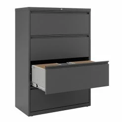 Staples 4-Drawer Lateral File Cabinet, Locking, Letter/Legal, Charcoal, 36"W (26825D) 15 Staples 4-Drawer Lateral File Cabinet, Locking, Letter/Legal, Charcoal, 36"W (26825D) -File Cabinets Shop unnamed file 365