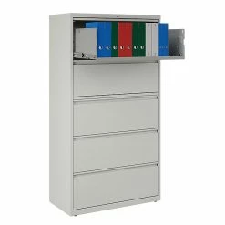Staples Commercial 5 File Drawers Lateral File Cabinet, Locking, Gray, Letter/Legal, 36"W (21746D) -File Cabinets Shop unnamed file 375
