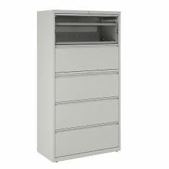 Staples Commercial 5 File Drawers Lateral File Cabinet, Locking, Gray, Letter/Legal, 36"W (21746D) -File Cabinets Shop unnamed file 376
