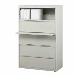 Staples Commercial 5 File Drawers Lateral File Cabinet, Locking, Gray, Letter/Legal, 36"W (21746D) -File Cabinets Shop unnamed file 378