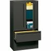HON® 700 Series 2 Drawer Lateral File Cabinet W/Roll-Out & Posting Shelves, Charcoal, Letter/Legal, 36"W (HON785LSS)