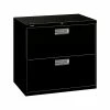 HON Brigade 600 Series 2-Drawer Lateral File Cabinet, Locking, Letter/Legal, Black, 30"W (H672.L.P) -File Cabinets Shop unnamed file 382