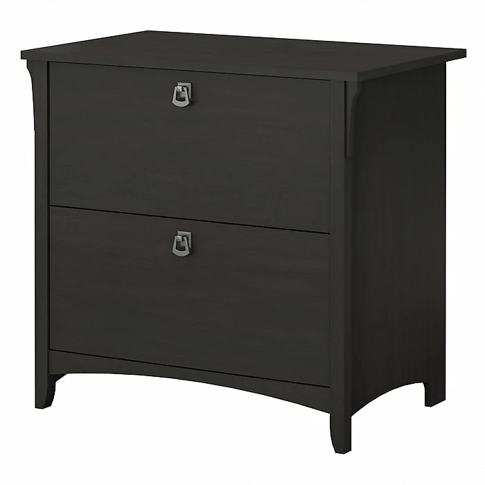 Bush Furniture Salinas Lateral File Cabinet, Vintage Black (SAF132VB-03) 3 Bush Furniture Salinas Lateral File Cabinet, Vintage Black (SAF132VB-03)