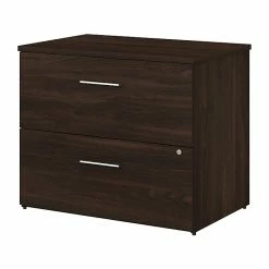 Bush Business Furniture Office 500 2-Drawer Lateral File Cabinet, Letter/Legal, Black Walnut, 35.67" (OFF136BWSU)