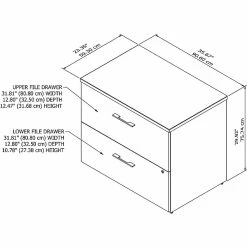 Bush Business Furniture Office 500 2-Drawer Lateral File Cabinet, Letter/Legal, Black Walnut, 35.67" (OFF136BWSU) -File Cabinets Shop unnamed file 435