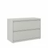 Staples 2-Drawer Lateral File Cabinet, Locking, Letter/Legal, Gray, 42"W (20300D)