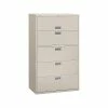 HON Brigade 600 Series 5-Drawer Lateral File Cabinet, Locking, Letter/Legal, Gray, 42"W (H695.L.Q) -File Cabinets Shop unnamed file 471