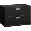 HON Brigade 600 Series 2-Drawer Lateral File Cabinet, Locking, Letter/Legal, Black, 42"W (H692.L.P) -File Cabinets Shop unnamed file 477