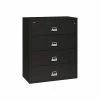 FireKing Classic 4-Drawer Lateral File Cabinet, Fire Resistant, Letter/Legal, Black, 44.5"W (4-4422-CBL) -File Cabinets Shop unnamed file 480