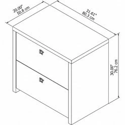 Office By Kathy Ireland® Echo 2-Drawer Lateral File Cabinet, Letter/Legal, Gray Sand, 32" (KI60202-03) -File Cabinets Shop unnamed file 491