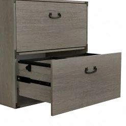 Kathy Ireland® Home By Bush Furniture Ironworks 2-Drawer Lateral File Cabinet, Letter/Legal, Restored Gray, 30" (KI50304-03) -File Cabinets Shop unnamed file 518