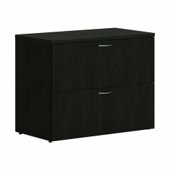 HON Mod 2-Drawer Lateral File Cabinet, Locking, Letter/Legal, Java Oak, 36" (HLPLLF3620L2.LJA1)