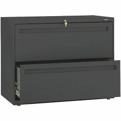 HON Brigade 700 Series 2-Drawer Lateral File Cabinet, Locking, Charcoal, Letter/Legal, 36"W (H782.L.S) -File Cabinets Shop unnamed file 539