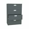 HON Brigade 600 Series 4-Drawer Lateral File Cabinet, Locking, Letter/Legal, Charcoal, 36"W (H684.L.S) -File Cabinets Shop unnamed file 557