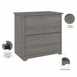 Bush Furniture Cabot 2 Drawer Lateral File Cabinet, Modern Gray (WC31380) -File Cabinets Shop unnamed file 560