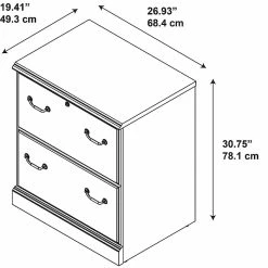 Kathy Ireland® Home By Bush Furniture Bennington 2 Drawer Lateral File Cabinet, Harvest Cherry (WC65554-03) -File Cabinets Shop unnamed file 584