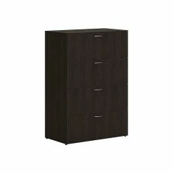 HON Mod 4-Drawer Lateral File Cabinet, Locking, Letter/Legal, Java Oak, 36" (HLPLLF3620L4.LJA1)