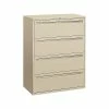 HON Brigade 700 Series 4-Drawer Lateral File Cabinet, Locking, Letter/Legal, Putty, 42"W (H794.L.L) -File Cabinets Shop unnamed file 653