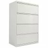 Alera® Four-Drawer Lateral File Cabinet, 36w X 18d X 52 1/2h, Light Gray (ALELF3654LG)