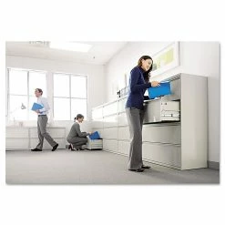 Alera® Four-Drawer Lateral File Cabinet, 36w X 18d X 52 1/2h, Light Gray (ALELF3654LG) -File Cabinets Shop unnamed file 663