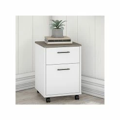 Bush Furniture Key West 2-Drawer Mobile File Cabinet, Letter/Legal, Shiplap Gray/Pure White, 15.51" (KWF116G2W-03) -File Cabinets Shop unnamed file 687
