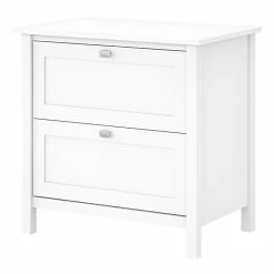 Bush Furniture Broadview 2-Drawer Lateral File Cabinet, Not Assembled, Letter/Legal, Pure White, 30.79" (BDF131WH-03)