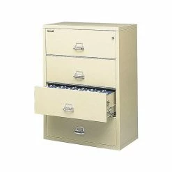 FireKing Classic 4-Drawer Lateral File Cabinet, Fire Resistant, Letter/Legal, Beige, 37.5"W INSIDE (4-3822-CPA) -File Cabinets Shop unnamed file 701