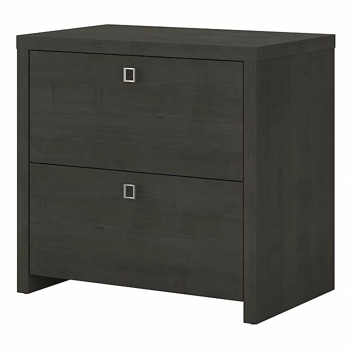 Office By Kathy Ireland® Echo 2-Drawer Lateral File Cabinet, Letter/Legal, Charcoal Maple, 32" (KI60302-03) 3 Office By Kathy Ireland® Echo 2-Drawer Lateral File Cabinet, Letter/Legal, Charcoal Maple, 32" (KI60302-03)