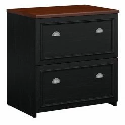 Bush Furniture Fairview Lateral File Cabinet, Antique Black/Hansen Cherry (WC53981-03) -File Cabinets Shop unnamed file 729