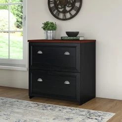Bush Furniture Fairview Lateral File Cabinet, Antique Black/Hansen Cherry (WC53981-03) -File Cabinets Shop unnamed file 730