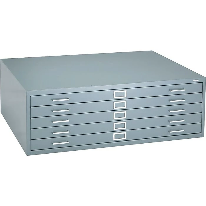 Safco® Versatile Steel Flat Files, 5-Drawers: 43x32", 16-1/2Hx46-3/8Wx35-3/8"D, Grey 3 Safco® Versatile Steel Flat Files, 5-Drawers: 43x32", 16-1/2Hx46-3/8Wx35-3/8"D, Grey