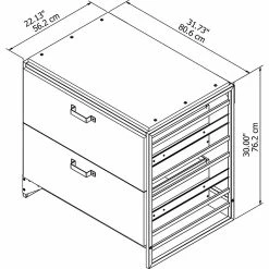Bush Furniture Refinery Lateral File Cabinet, Rustic Gray (RFF132RG-03) -File Cabinets Shop unnamed file 773