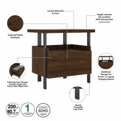 Bush Furniture Architect 1-Drawer Lateral File Cabinet, Not Assembled, Letter/Legal, Modern Walnut, 30.35" (ACF131MW-03) -File Cabinets Shop unnamed file 778