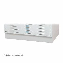 Safco 2-Drawer Flat File Cabinet Base, Specialty, White (4997WHR)