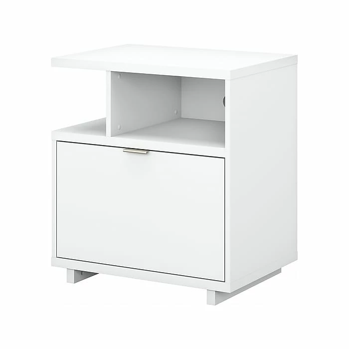 Kathy Ireland® Home By Bush Furniture Madison Avenue Single-Drawer Lateral File Cabinet, Pure White, 27.17" (MDF127PW-03) 3 Kathy Ireland® Home By Bush Furniture Madison Avenue Single-Drawer Lateral File Cabinet, Pure White, 27.17" (MDF127PW-03)